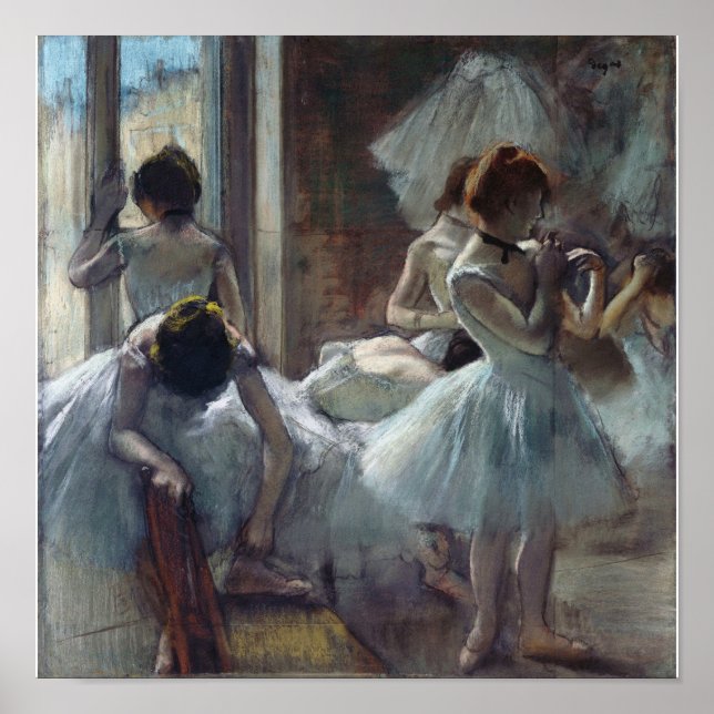 Edgar Degas - en grupp dansare Poster (Framsidan)