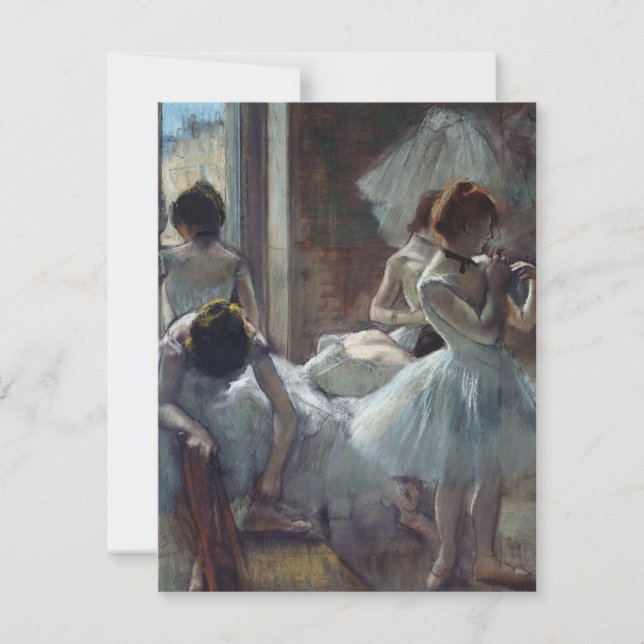Edgar Degas - En grupp dansare Tack Kort (Framsida)