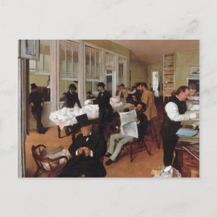 EDGAR DEGAS- Ett bomullskontor i New Orleans 1873 Vykort