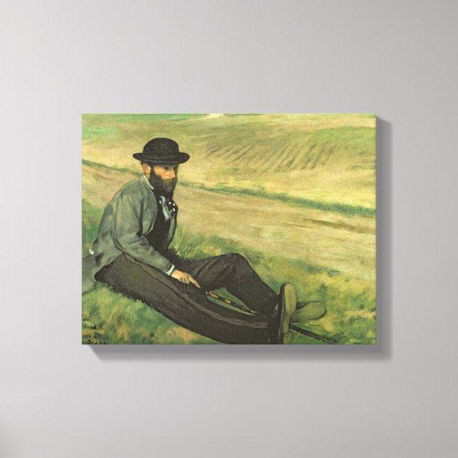 Edgar Degas | Eugene Manet Canvastryck (Framsida)