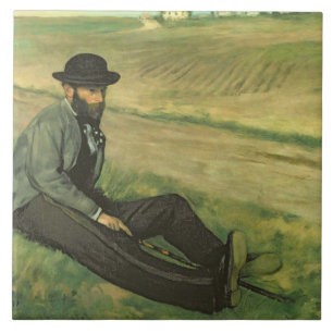 Edgar Degas   Eugene Manet Kakelplatta