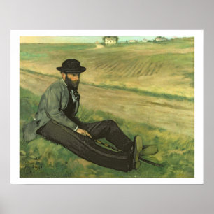 Edgar Degas   Eugene Manet Poster