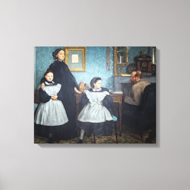 Edgar Degas - familjen Bellelli Canvastryck (Framsida)