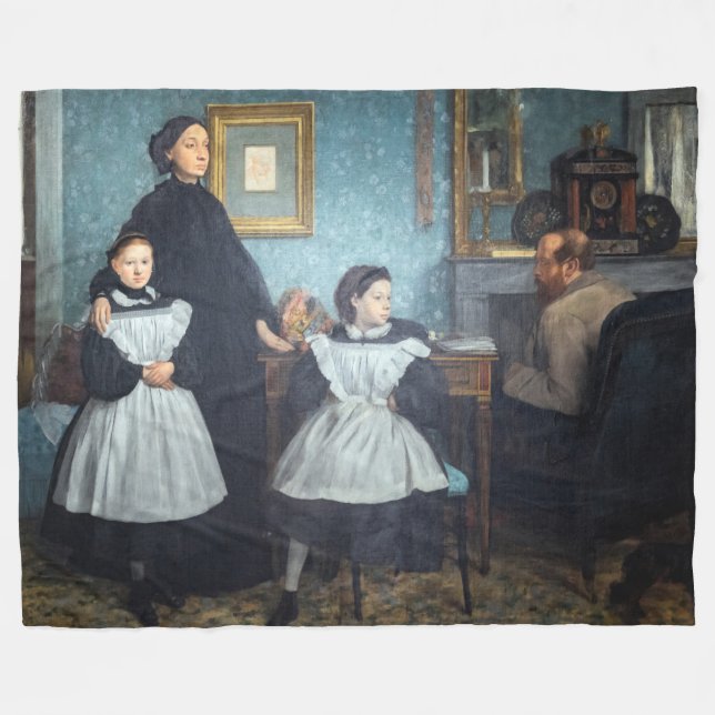 Edgar Degas - familjen Bellelli Fleecefilt (Framsidan (Horisontell))
