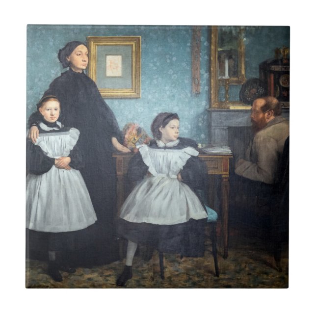 Edgar Degas - familjen Bellelli Kakelplatta (Framsidan)