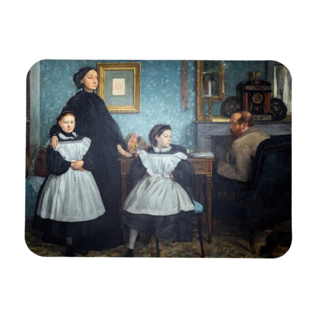 Edgar Degas - familjen Bellelli Magnet (Horisontell)