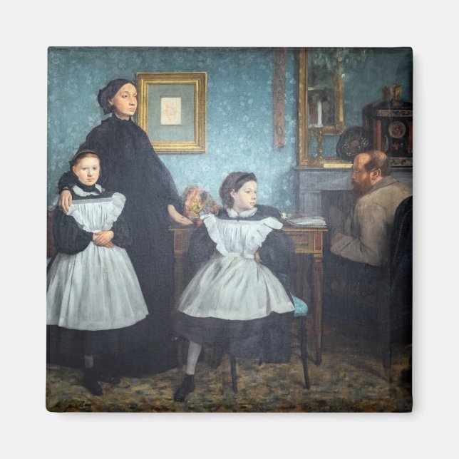 Edgar Degas - familjen Bellelli Magnet (Framsidan)