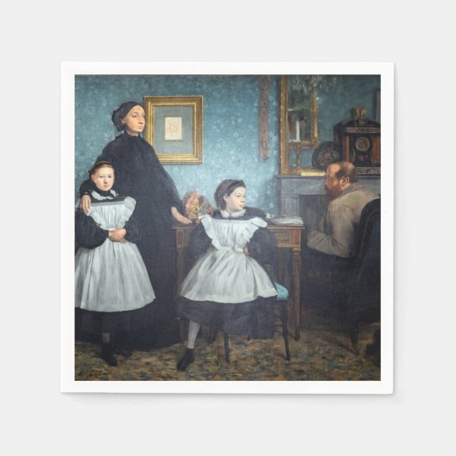 Edgar Degas - familjen Bellelli Pappersservett (Framsidan)