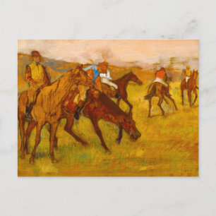 Edgar Degas före Tävling Vykort
