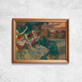 Edgar Degas Four Dancers Old Berömd Art Poster