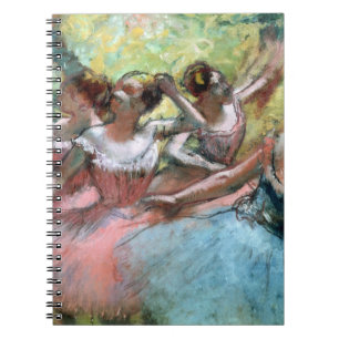 Edgar Degas fyra ballerinas på arrangera Anteckningsbok