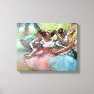 Edgar Degas fyra ballerinas på arrangera Canvastryck