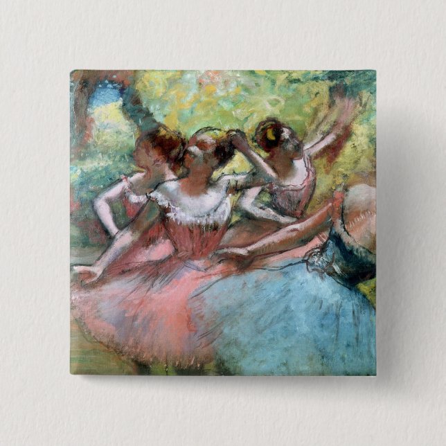 Edgar Degas | fyra ballerinas på arrangera Knapp (Framsida)