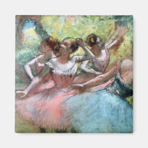 Edgar Degas fyra ballerinas på arrangera Magnet