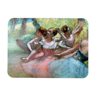 Edgar Degas fyra ballerinas på arrangera Magnet