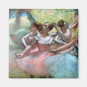 Edgar Degas fyra ballerinas på arrangera Magnet
