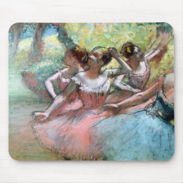 Edgar Degas | fyra ballerinas på arrangera Musmatta (Framsidan)