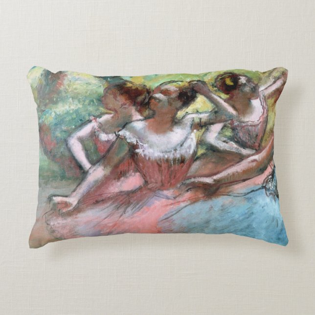 Edgar Degas | fyra ballerinas på arrangera Prydnadskudde (Framsidan)