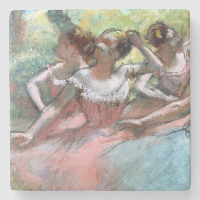 Edgar Degas | fyra ballerinas på arrangera Underlägg Sten (Framsidan)