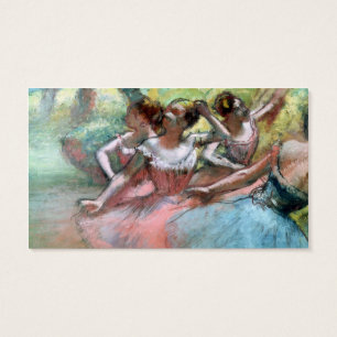 Edgar Degas fyra ballerinas på arrangera Visitkort