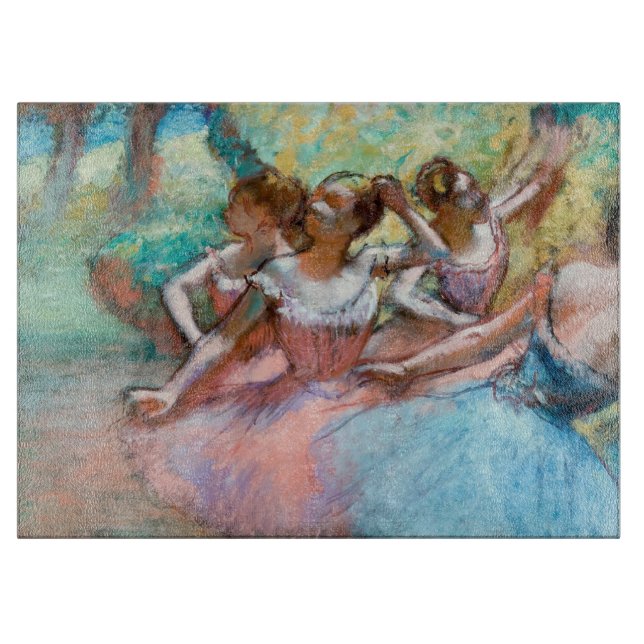 Edgar Degas - Fyra ballerinas på scenen (Framsidan)