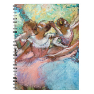 Edgar Degas - Fyra ballerinas på scenen Anteckningsbok
