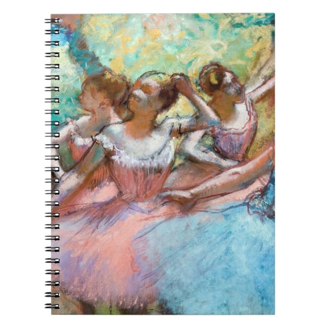 Edgar Degas - Fyra ballerinas på scenen Anteckningsbok (Framsidan)