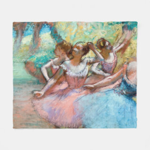 Edgar Degas - Fyra ballerinas på scenen Fleecefilt