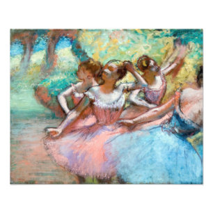 Edgar Degas - Fyra ballerinas på scenen Fototryck