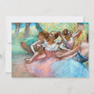 Edgar Degas - Fyra ballerinas på scenen Inbjudningar