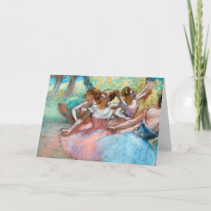 Edgar Degas - fyra ballerinas på scenen Kort