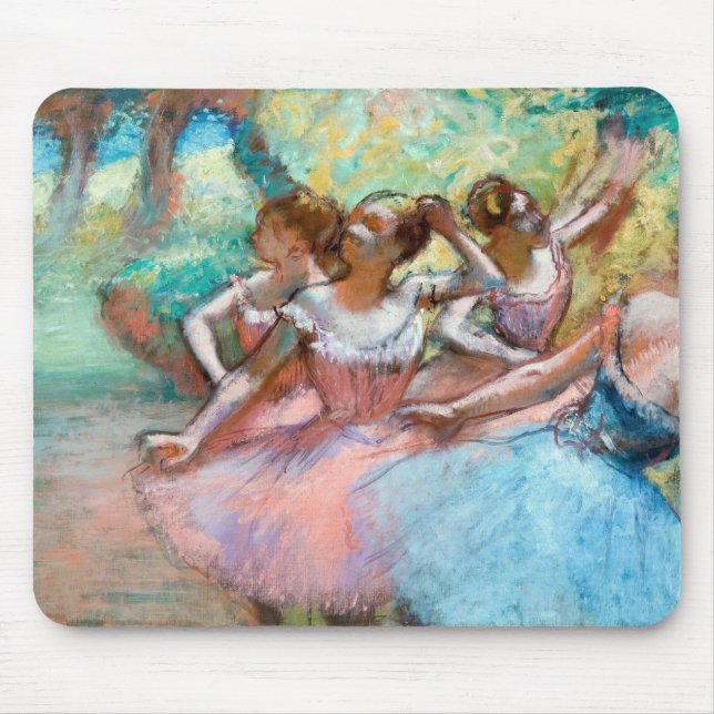 Edgar Degas - Fyra ballerinas på scenen Musmatta (Framsidan)