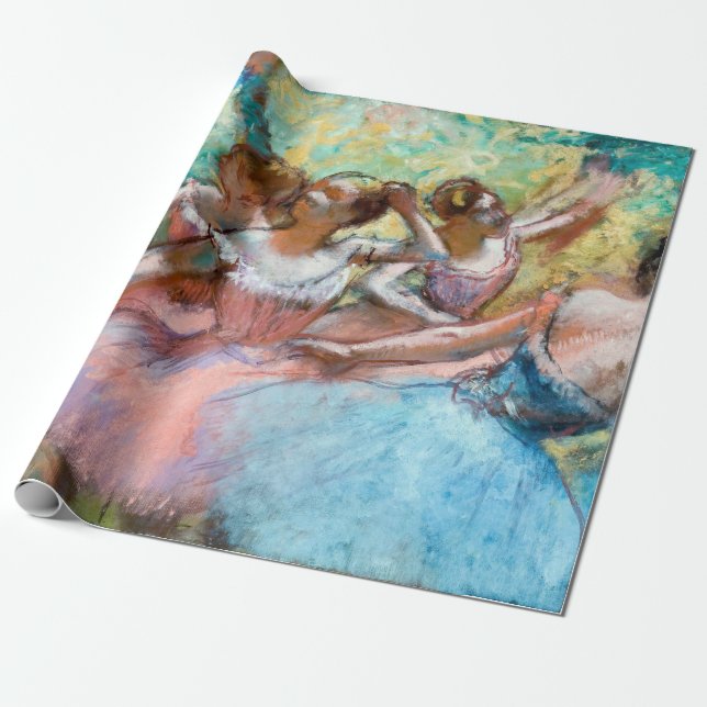 Edgar Degas - Fyra ballerinas på scenen Presentpapper (Utrullad)