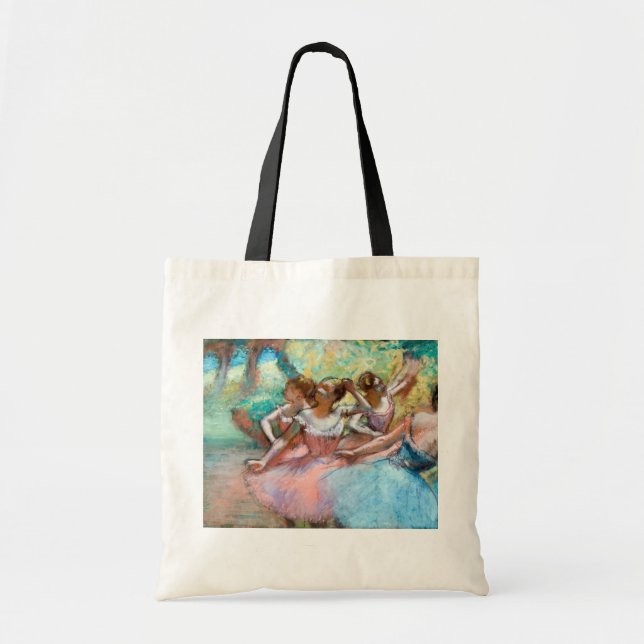 Edgar Degas - Fyra ballerinas på scenen Tygkasse (Framsidan)