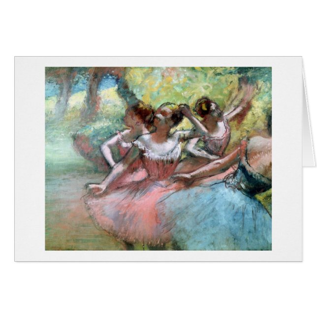 Edgar Degas | Fyra balleriner i stadiet Hälsningskort (Framsidan Horizontal)