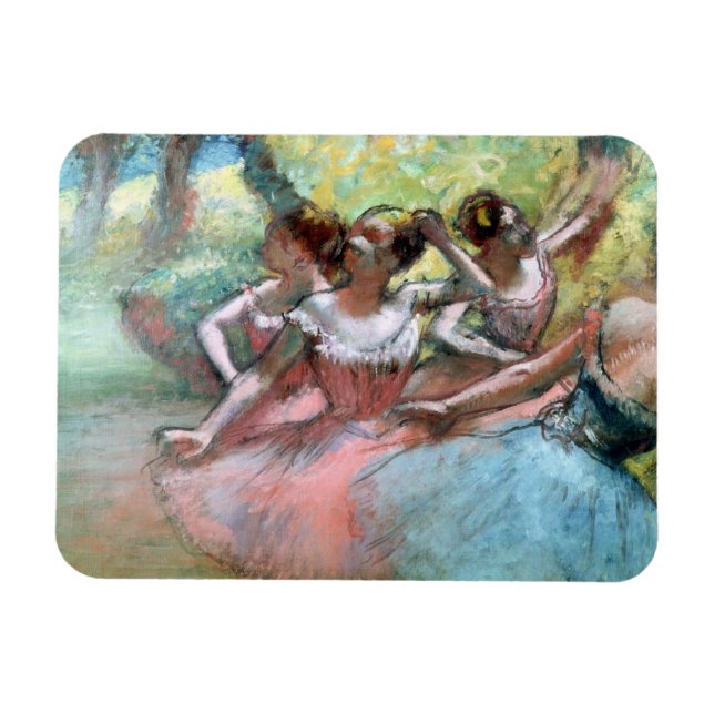 Edgar Degas | Fyra balleriner i stadiet Magnet (Horisontell)