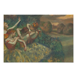 Edgar Degas - fyra dansare Fototryck