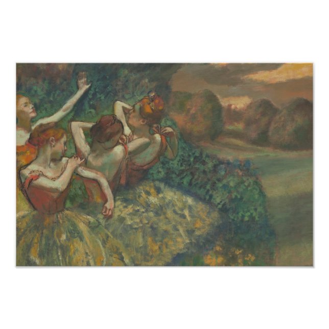 Edgar Degas - fyra dansare Fototryck (Framsidan)