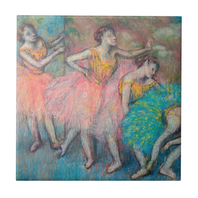 Edgar Degas - fyra dansare Kakelplatta (Framsidan)