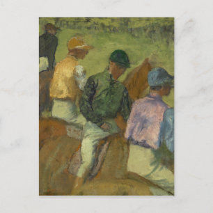 Edgar Degas Fyra jockeyer Vykort