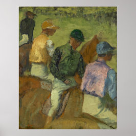 Edgar Degas | Fyra jockeys Poster