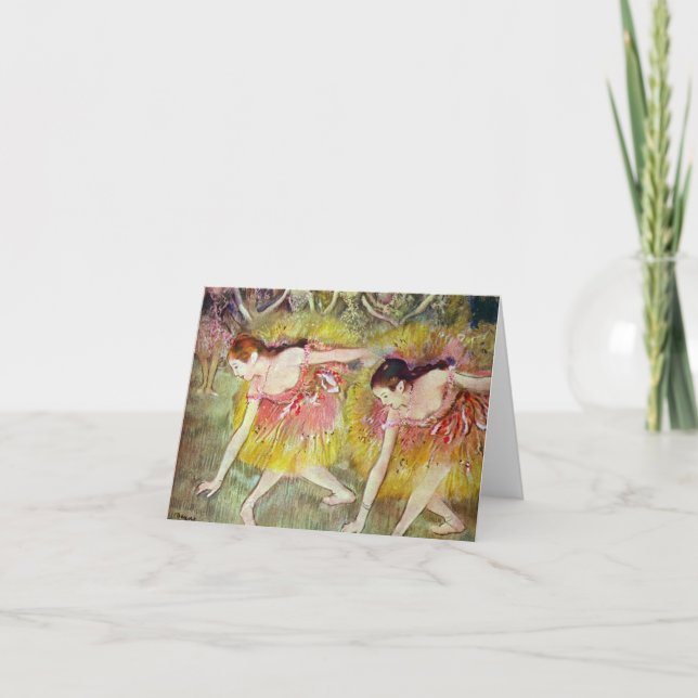 Edgar Degas - Gaffeldansare Kort (Framsida)