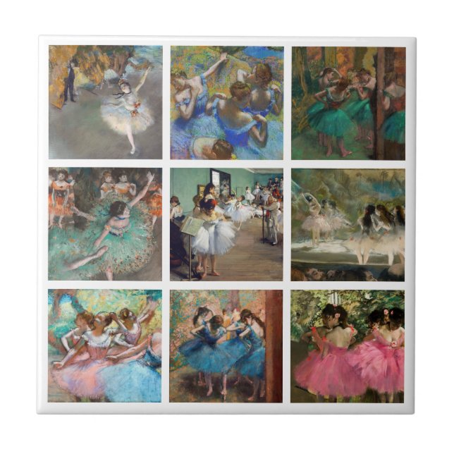 Edgar Degas - Givarval - mästerverk för dansare Kakelplatta (Framsidan)