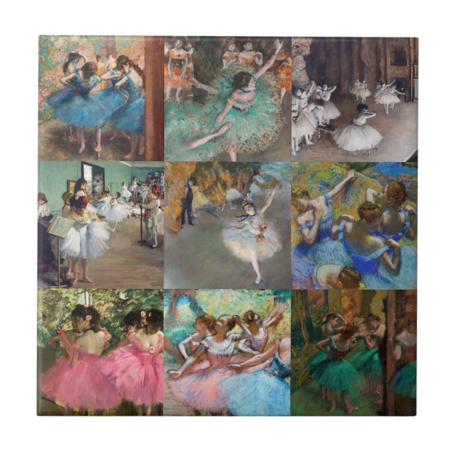 Edgar Degas - Givarval - mästerverk för dansare Kakelplatta (Framsidan)