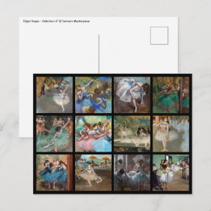 Edgar Degas - Givarval - mästerverk för dansare Vykort