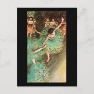 Edgar Degas Grönt Dancer Vykort