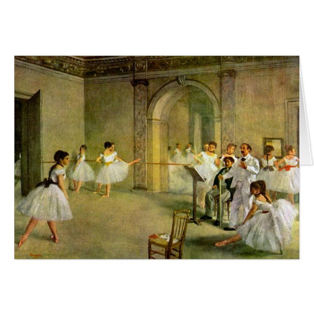 Edgar Degas - Hall av operabaletten i ruen OBS Kort (Framsidan Horizontal)