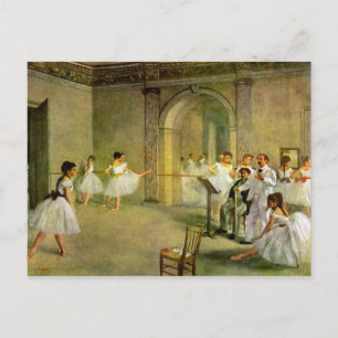 Edgar Degas - Hall of the Opera Ballet in the Rue Vykort
