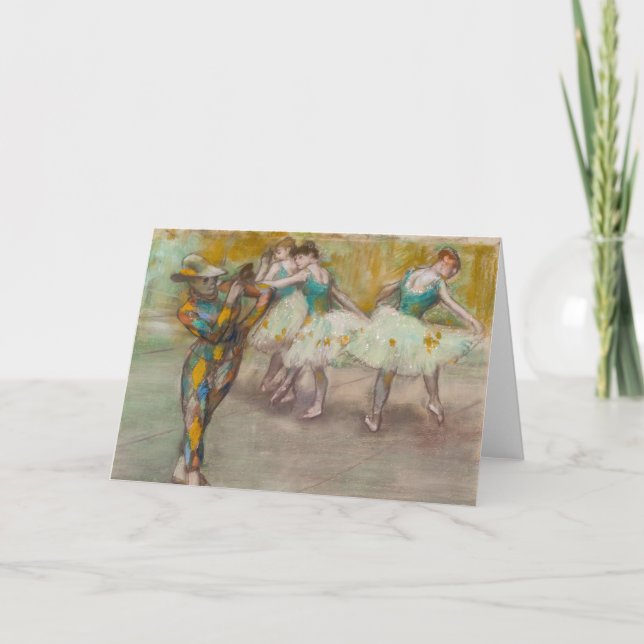 Edgar Degas - Harlekin Dans Kort (Framsida)