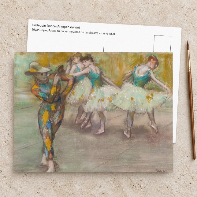 Edgar Degas - Harlekin Dans Vykort (Skapare uppladdad)